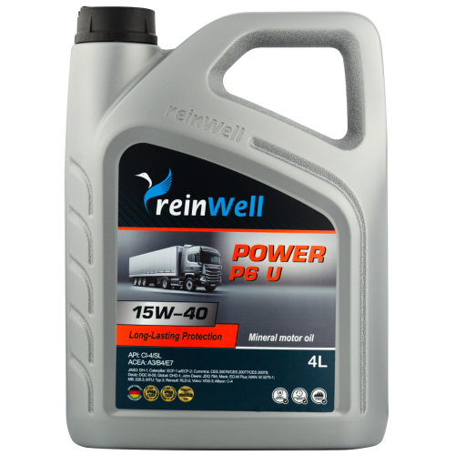 Моторное масло POWER P6 U 15W-40 CI-4 - 4 л Моторное масло POWER P6 U 15W-40 CI-4 - 4 л
