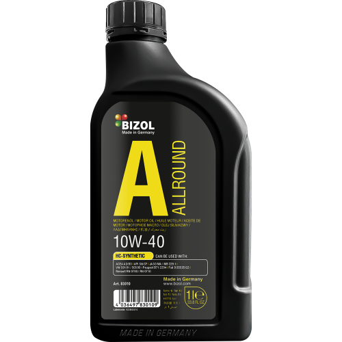 Синтетическое моторное масло Allround 10W-40 - 1 л Синтетическое моторное масло Allround 10W-40 - 1 л
